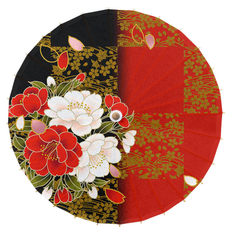 Paraguas de papel de aceite de estilo japonés para niños, sombrilla clásica de flores de cerezo para decoración de tienda de cocina de Sushi, paraguas de Japón: cherry blossom 52
