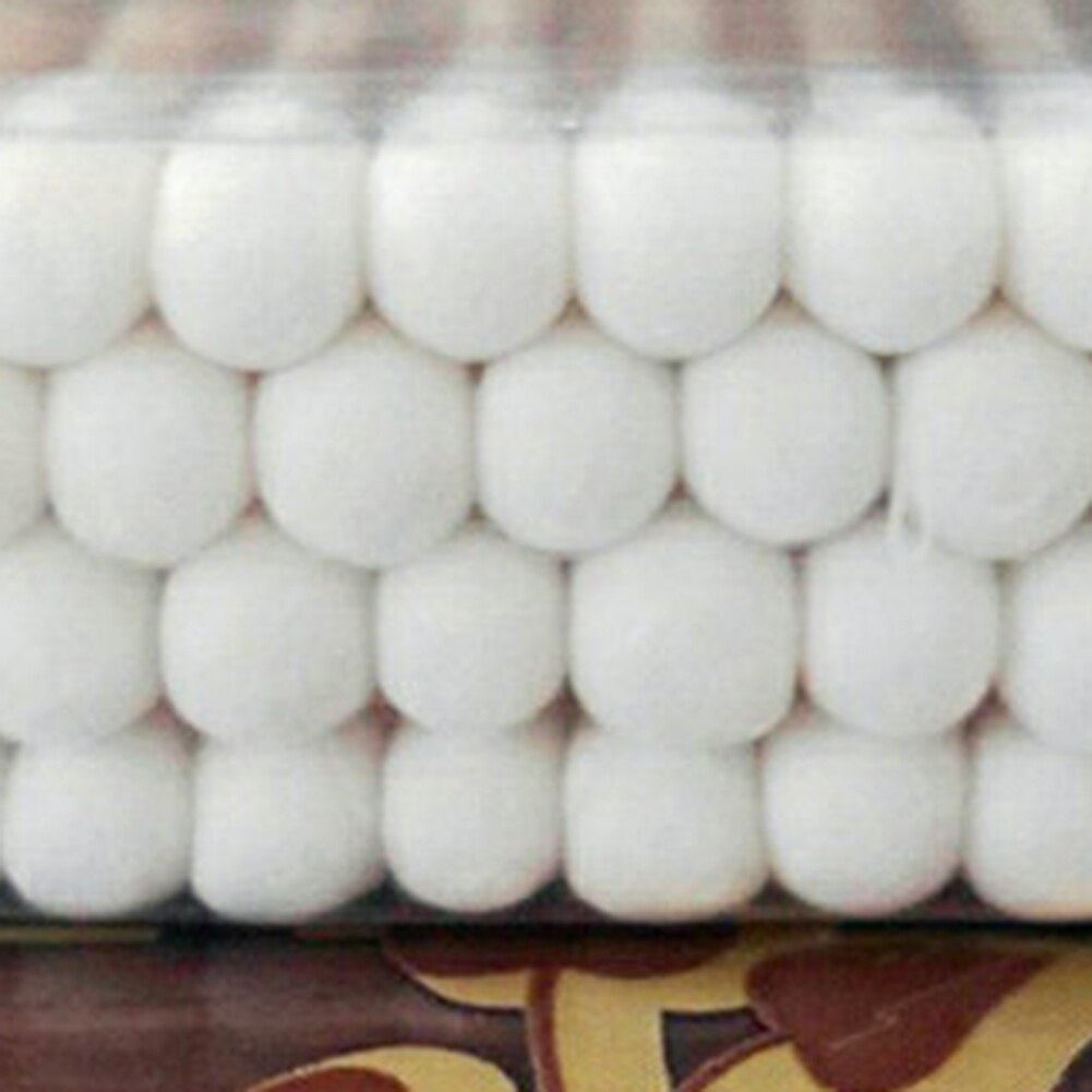 100 stuks wegwerpbare dubbele kop houten stokjes voor vrouwen make-up wattenstaafjes make-up applicators oorreiniging gezondheidszorg tools