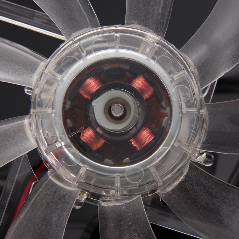 PC Computer Fan Quad 4 LED Light 120mm PC Computer Case Cooling Fan Mod Quiet Molex Connector Easy Installed Fan 12V