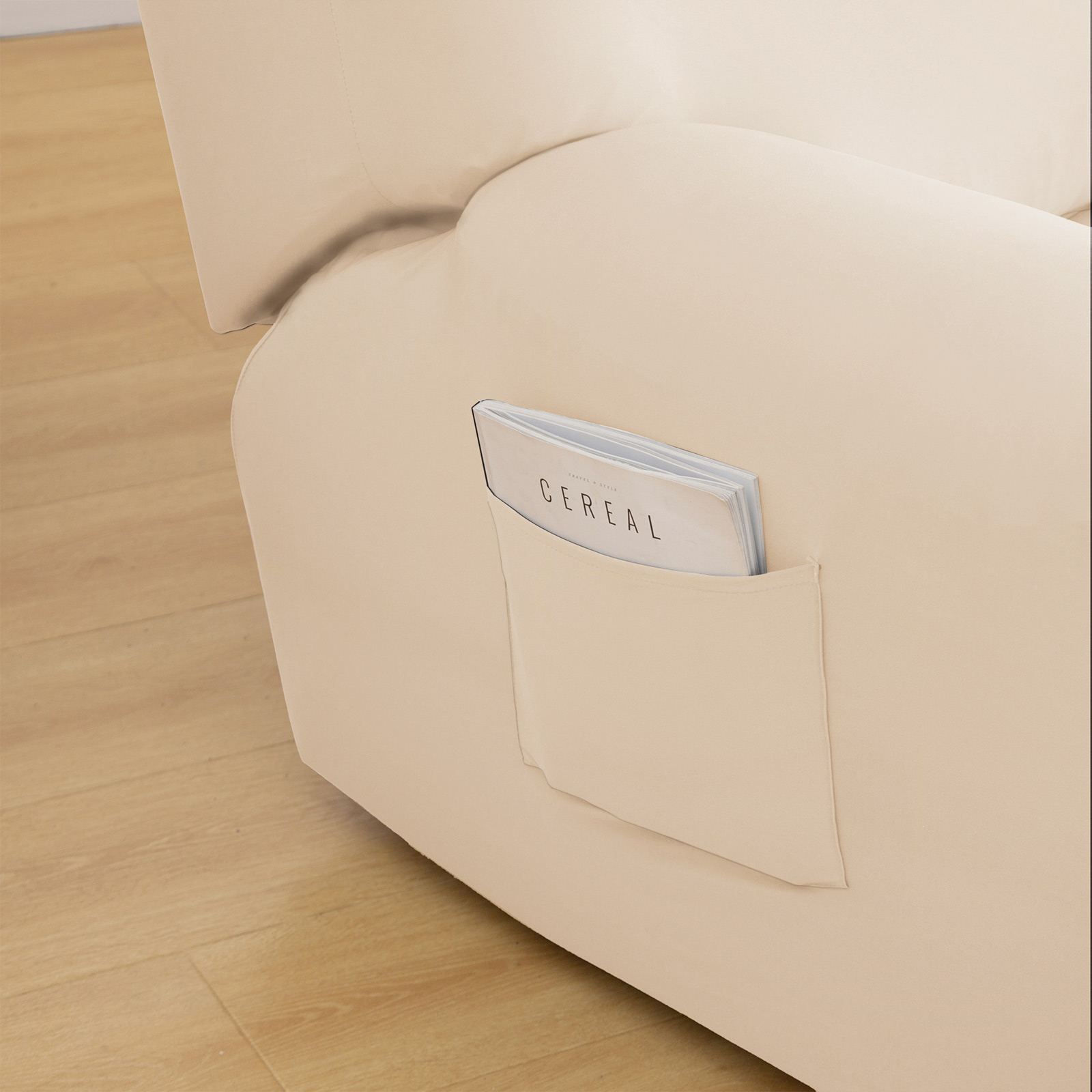 Överdrag till 1/2/3- sits soffa, elastiska soffskydd, stretchöverdrag till fåtölj, möbelöverdrag till schäslong: Vit / 80*120cm
