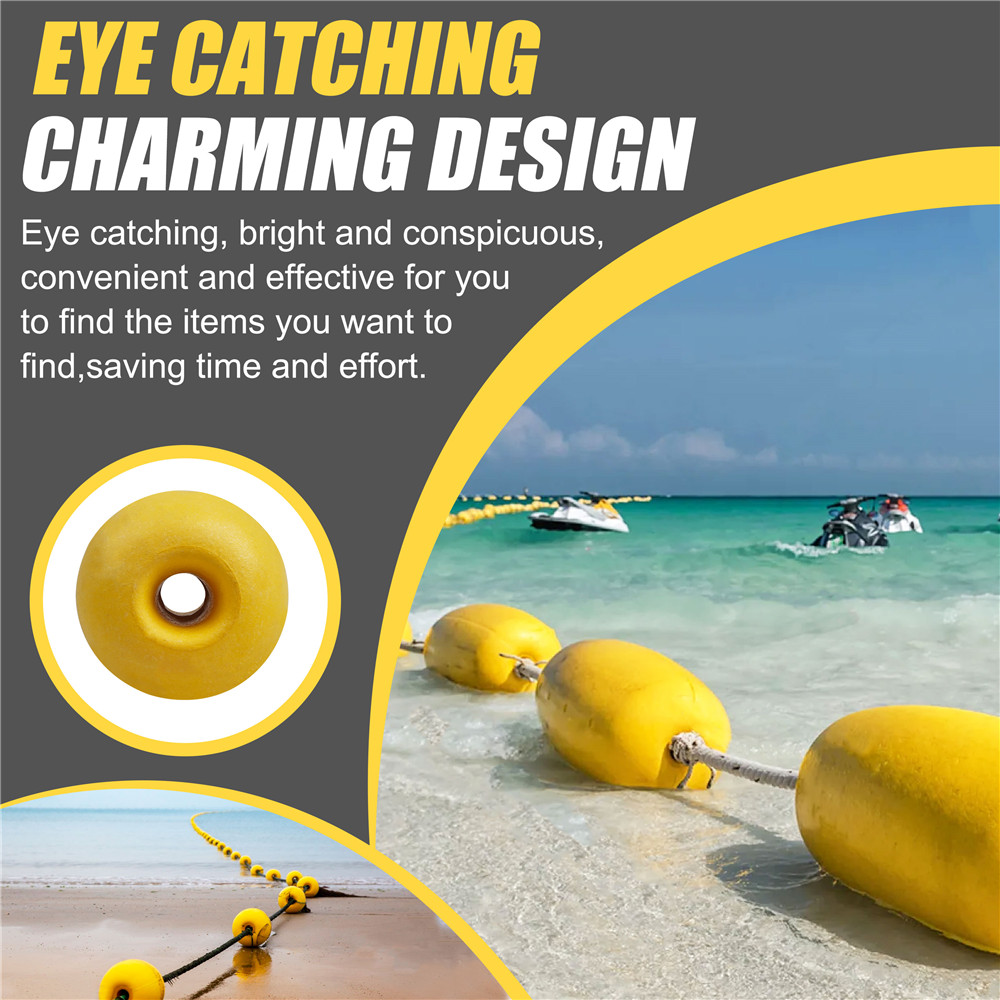Flotador de boya de pesca de 6 uds., flotadores de espuma de red de agua profunda, marcadores de ollas de cangrejo, boya flotante de cuerda de anclaje de deriva para barcos de línea de anclaje de Kayak