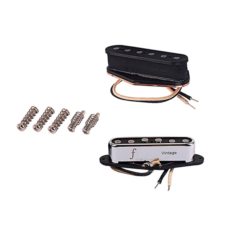 "Vintage Geruisloze Tele Geruisloze Bridge Neck Gitaar Pickup Set