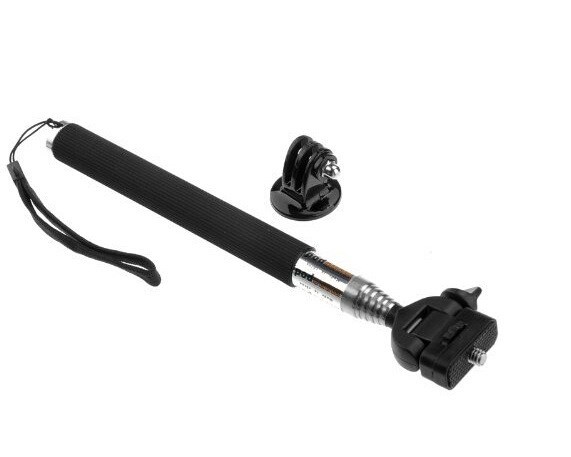 Uitschuifbare Handheld Selfie Stok zelfontspanner Monopod met Statief Mount Adapter voor Gopro Hero 5 4 3 + 3 2 SJCAM