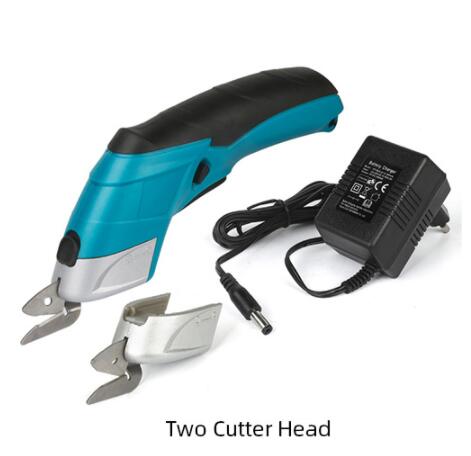 Ciseaux électriques professionnels pour la couture de tissu, Charge USB, outil électrique sans fil, ciseaux de coupe: Set 4