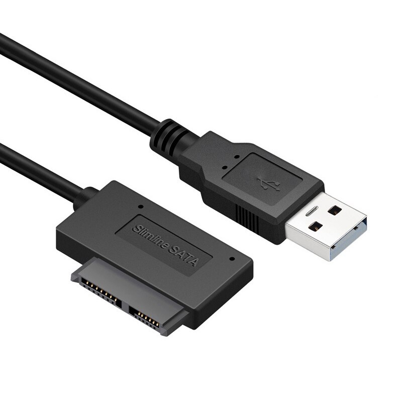 35CM USB Adapter PC 6P 7P CD DVD Rom SATA To USB 2.0 Converter Slimline Sata 13 Pin Adapter Drive Cable For PC Laptop
