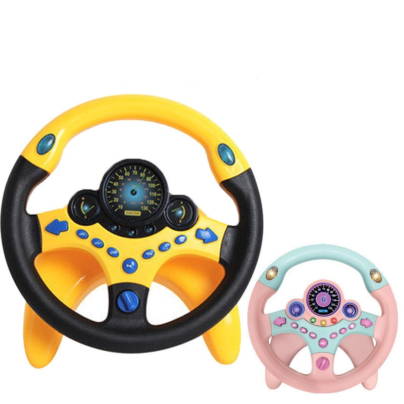Kørselsretning baby interaktivt legetøj med lys lyd simulering køre legetøj simulering rattet lærerigt legetøj