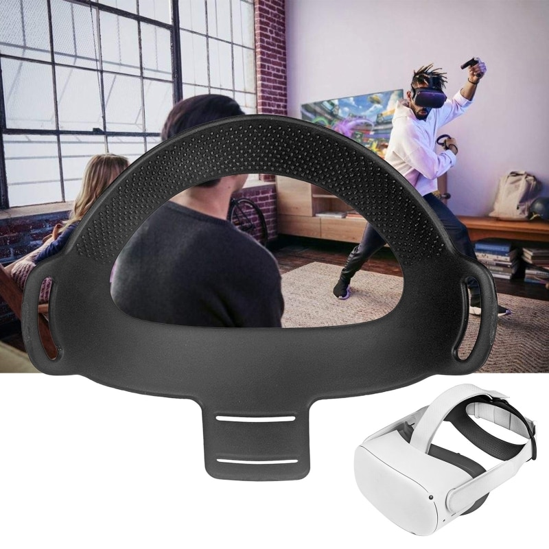 Tpu Vr Helmet Head Strap Foam Pad Voor Oculus Quest 2 Vr Headset Hoofdband