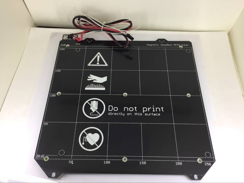 24V /12V Clone Prusa i3 MK3 3d printer heated bed Magnetic MK52 Heatbed with thermistor assembly set