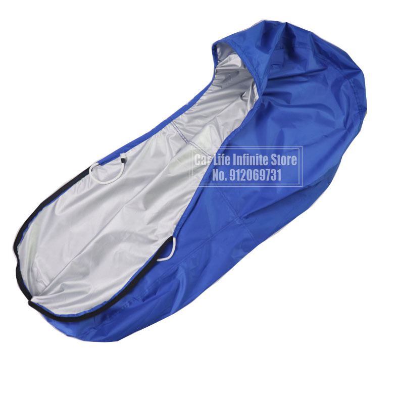 420D 6-225HP Boat Full Outboard Engine Cover Waterproof Sunshade Dust-proof Protection Blue For 6-225HP Motor
