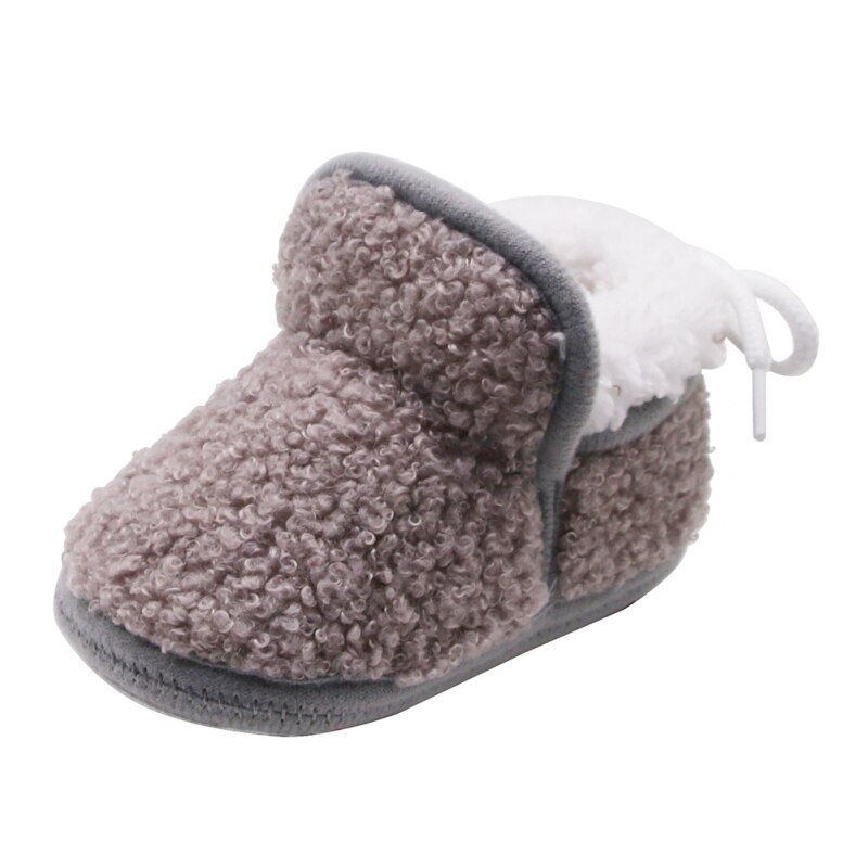 Outono inverno bebê infantil botas de pele recém-nascidos meninos meninas berço sapatos macio quente do bebê primeiros caminhantes para 0-18 mês: H / 7-12 meses