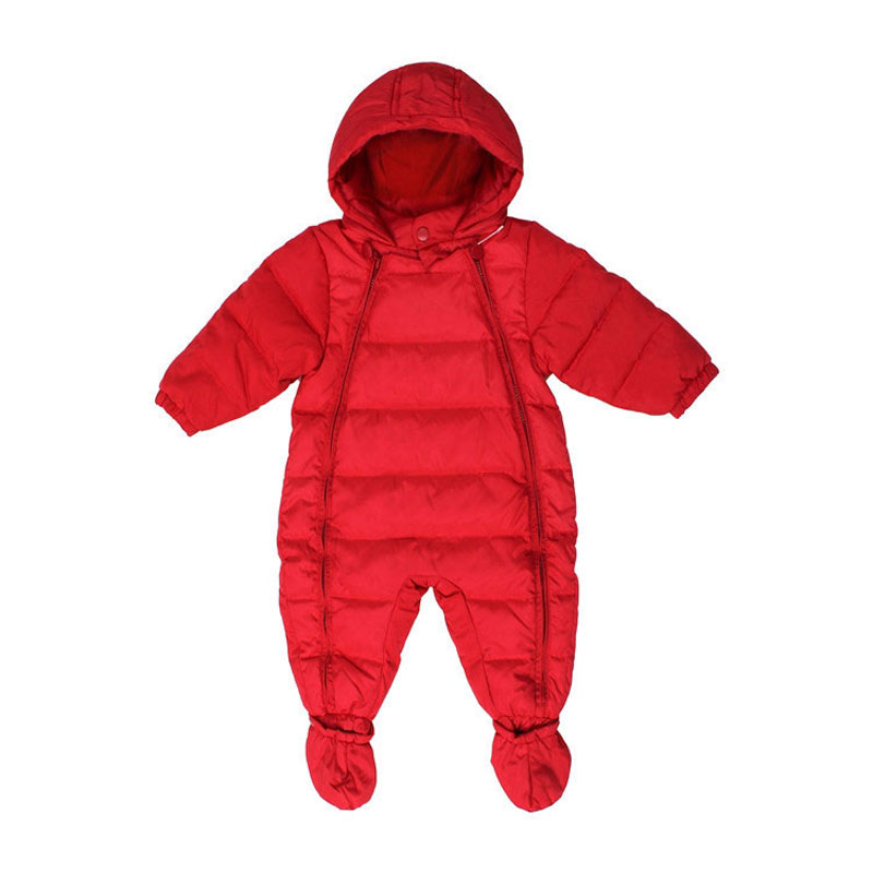 Snowsuit for Newborns Baby Boy Girl Warm Winter Down Coats Outerwear Sport Infant Baby Clothes Hooded Jackets 90% Duck Feather: red / Newborn