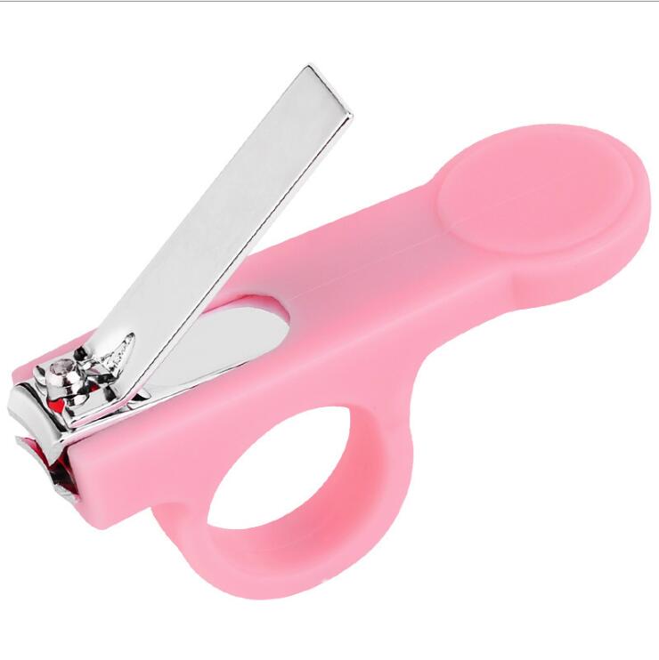 Kinderen Baby Veiligheid Nagelknipper Pocket Finger Toe Nail Care Cutter Baby Nagelknipper Voor Baby 'S Manicurem Schaar Nail: Roze