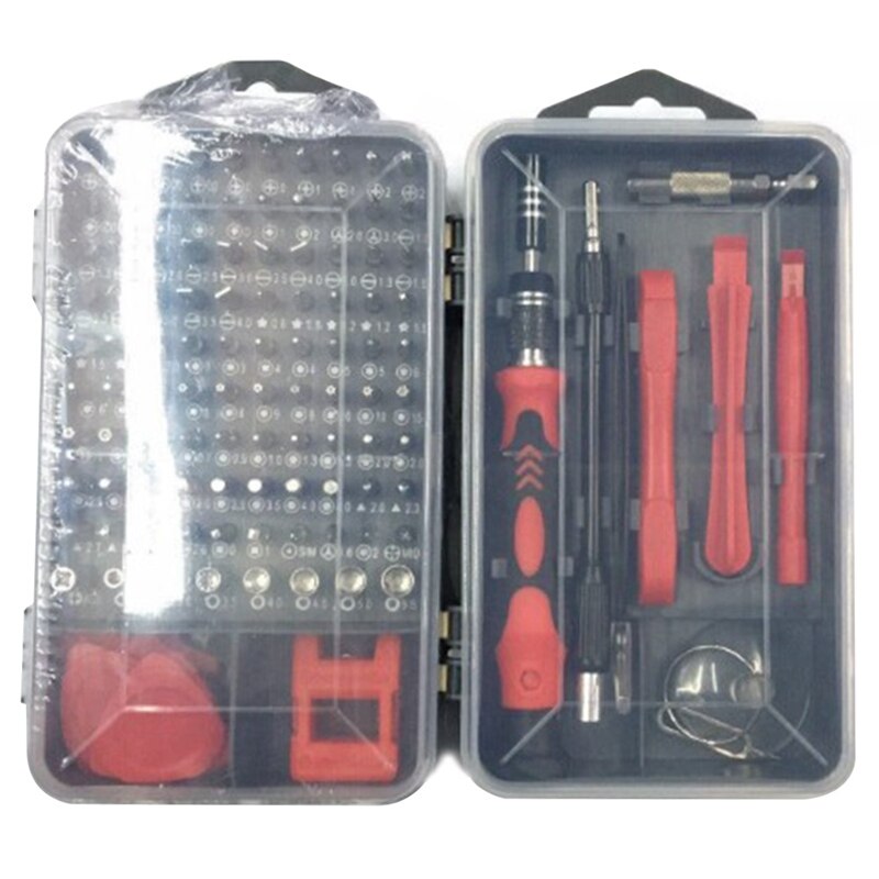 112 in 1 Screwdriver Set of Screw Driver Bit Set Multi-function Precision Mobile Phone Repair Device Hand Tools Torx Hex: RD