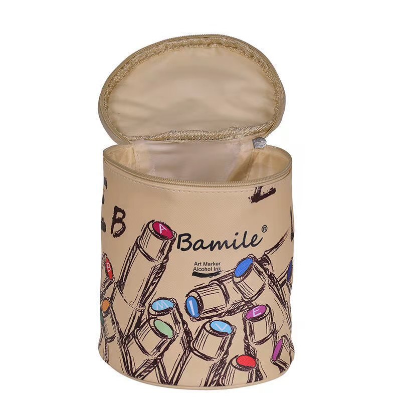 Marker Pen Case Holder for 30/40/60/80 Markers Organizer Multifunctional Zipper Storage Carrying Bag with Pattern: Bag for 80pcs marker