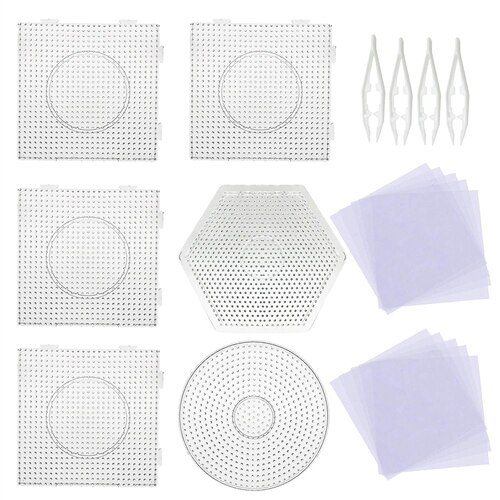 Hama Beads Pegboards Template - DIY Puzzle Building Kit for Kids - EVA Material: Default Title