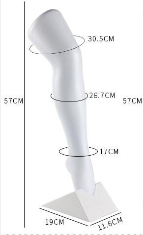 1Pair 56cm Plastic Mannequin Leg,Transparent Lovely Children Mannequins Foot Mode Netherstock Tights Leggings Display Props D525: 3