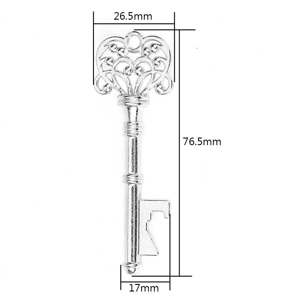 HOOMIN, abrelatas de Metal Retro, llavero para colgar en forma de llave para de boda, abridor de botellas de cerveza, multifunción