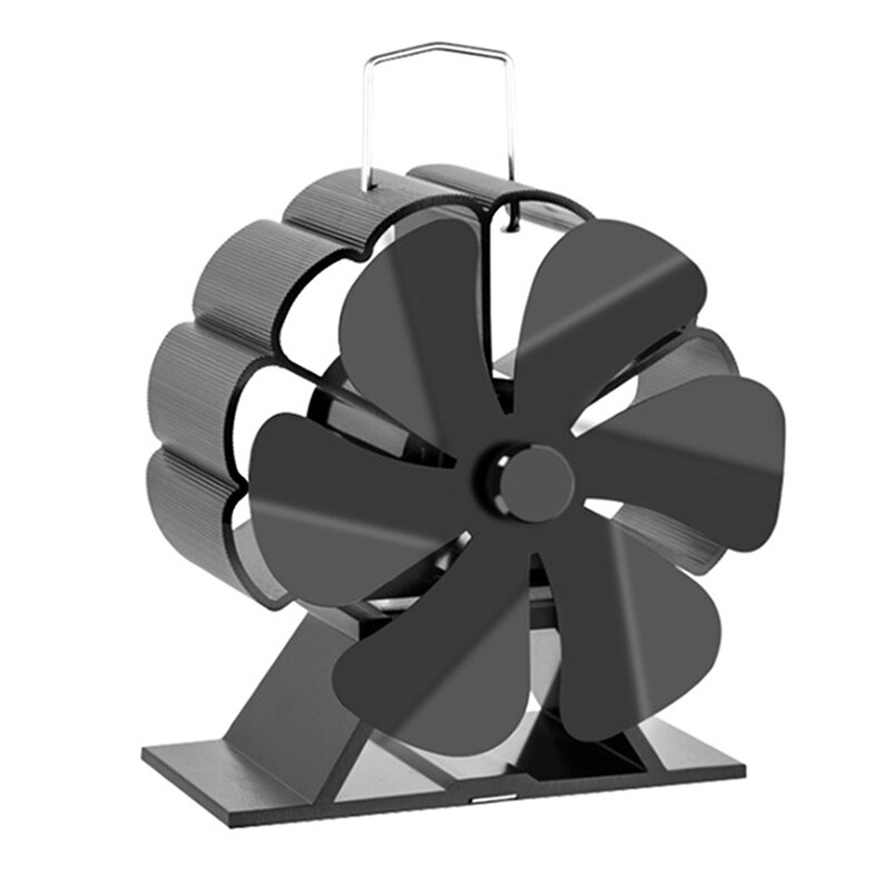 6-Blade Kachel Haard Fan Heatpowered Log Hout Brander Kachel Fan Rustig Warmte Distributie Haard Met Thermometer