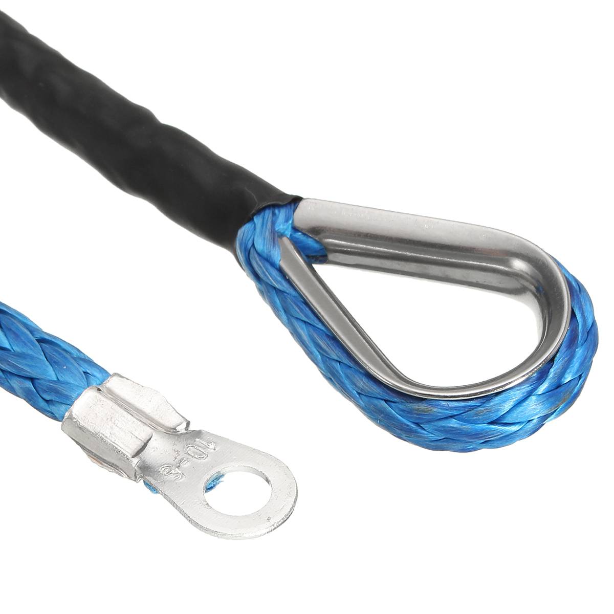 15m 7700LBs Winch Rope String Line Cable Synthetic Towing Rope Winch Car Wash Maintenance String for Universal Fits Car SUV ATV