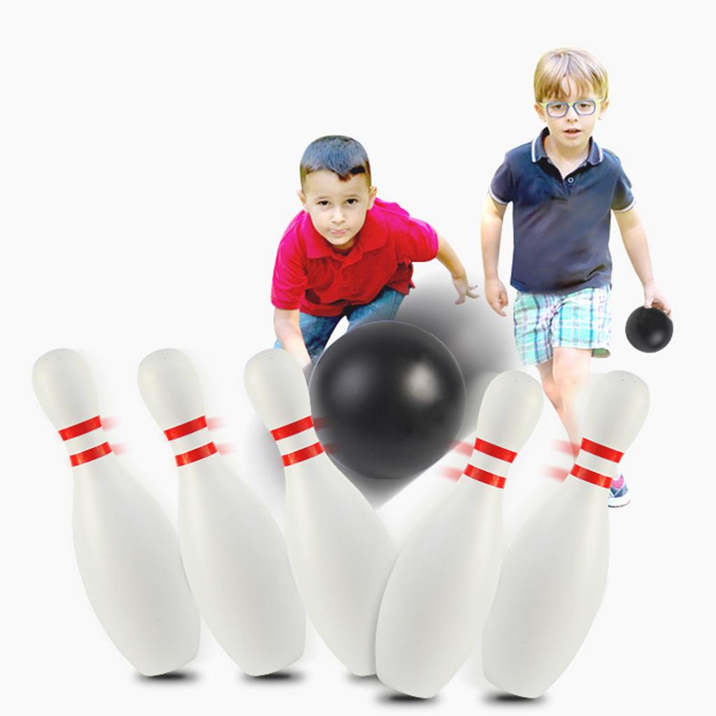 12Pcs Bowling Kids Skittles Set Skittles Game Bowling Ball Boule Game