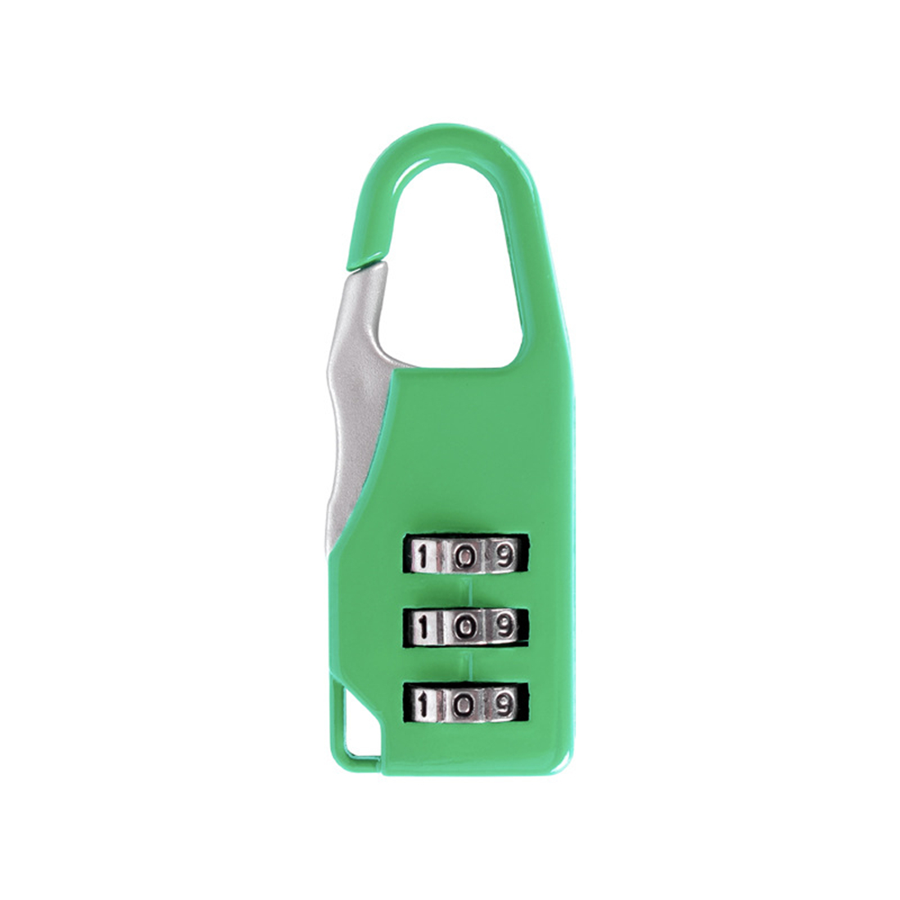 Mini dial ciffer nummer kode kodeord kombination hængelås sikkerhed rejse sikker lås til bagagelås lynlås taske rygsæk kuffert: Grøn