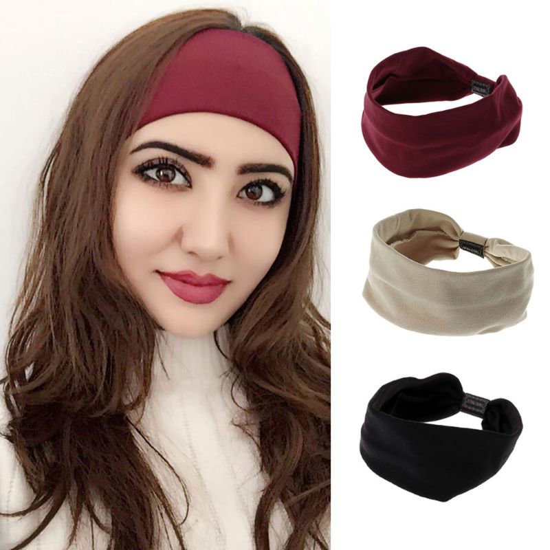 Estilo feminino faixa de cabelo casual bandana feminino acessórios para o cabelo arcos g99d