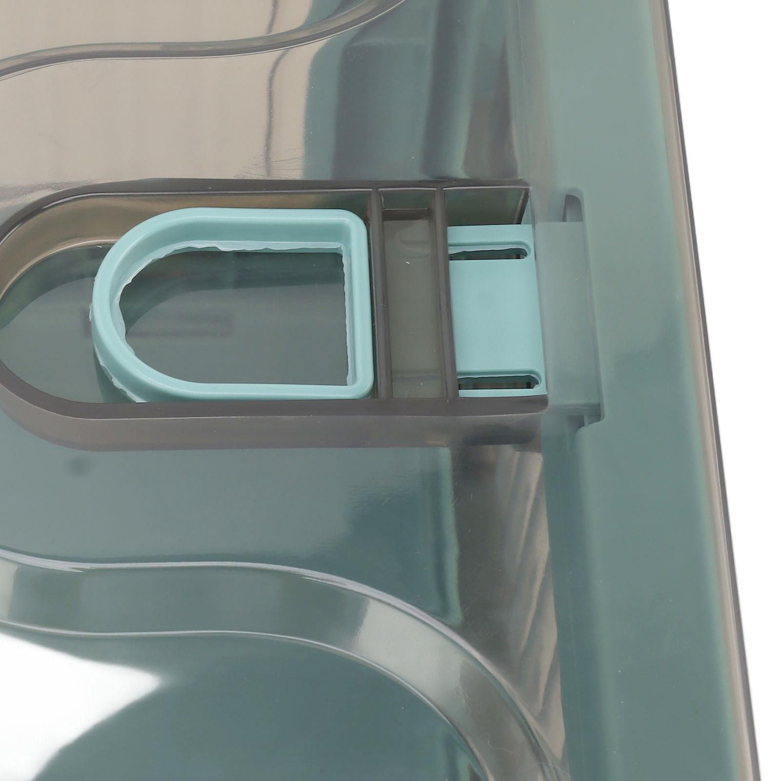 Foldable Stackable Plastic Storage Bin with Wheels & 5-Sided Access - Versatile Storage Solution for laundry Rooms