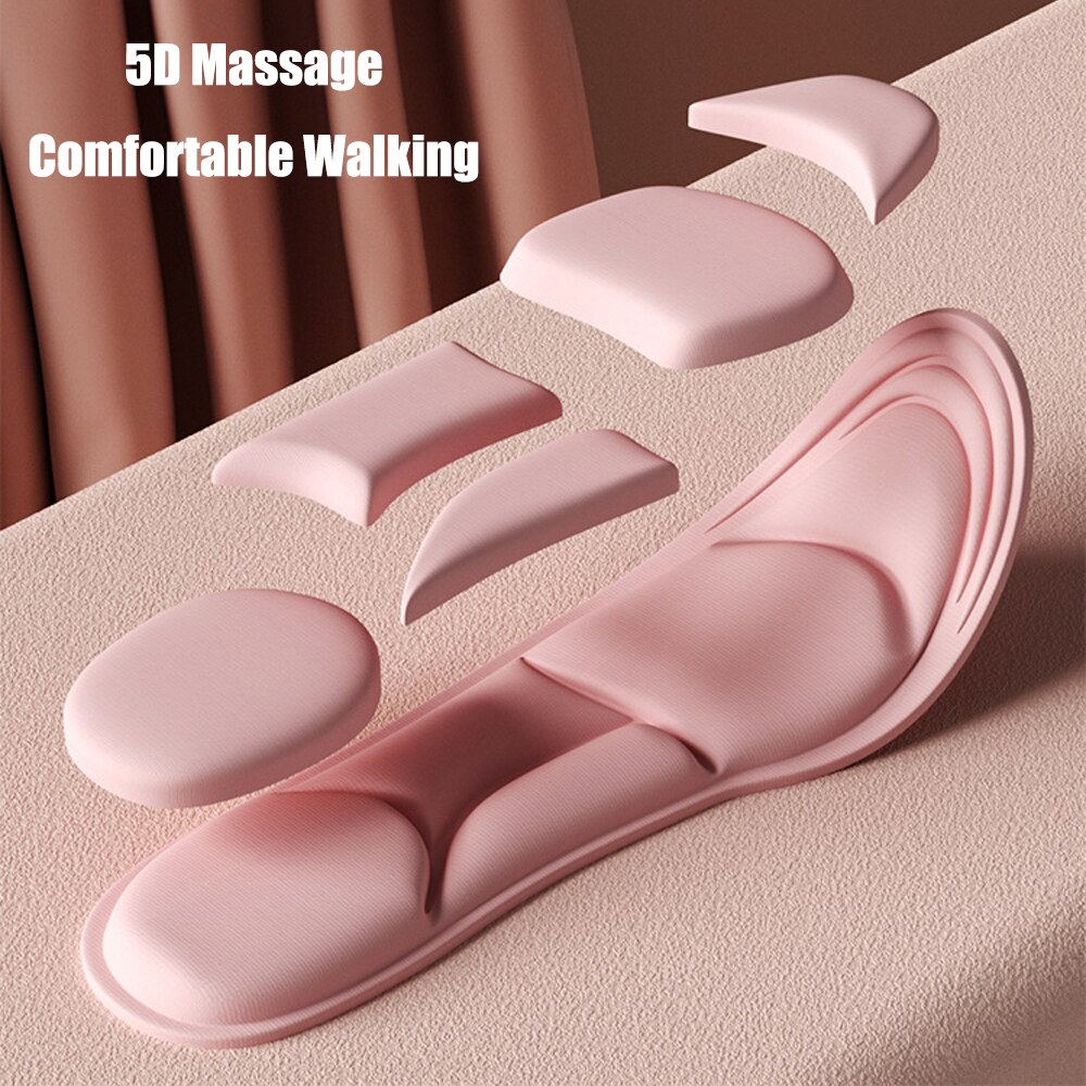 Comfort Memory Foam Orthopedische Inlegzolen Voor Schoenen Vrouwen Mannen Platte Voeten Arch Ondersteuning Plantaire Fasciitis Massage Sport Schoen Pads