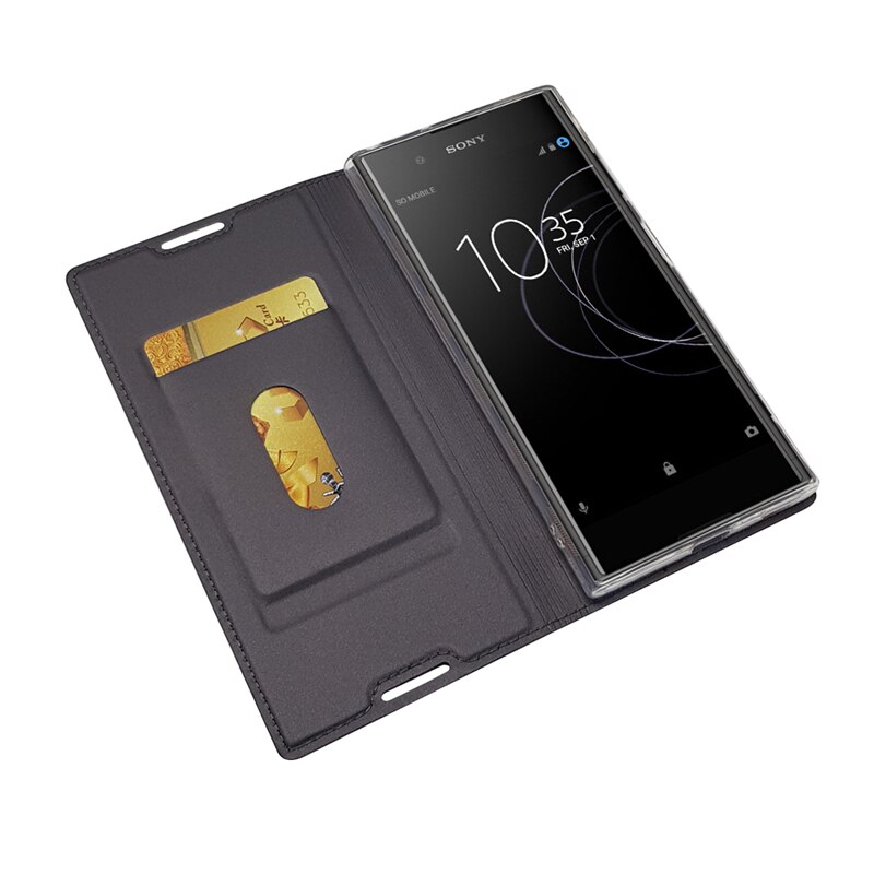 TIKONO For Sony Xperia XA1 Plus Case XA1Plus 5.5 Luxury Leather Flip Book Cover Phone Bags Cases for Sony Xperia XA1 2 Xper XA1+