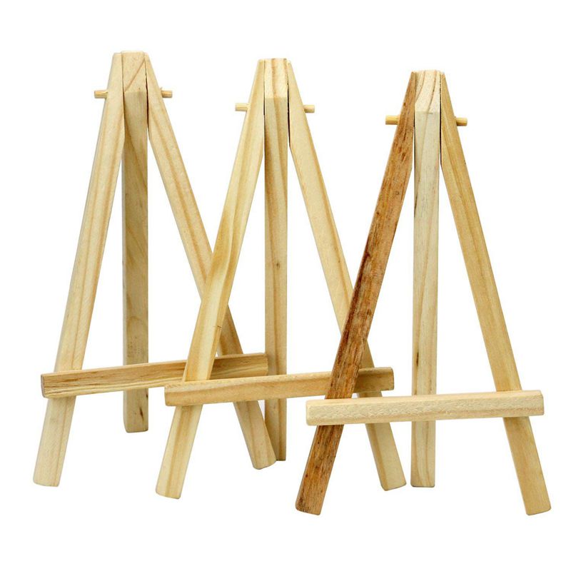 Hlzs-mini cavalletti in legno alti 6 pollici progetti artistici portafoto nome menù supporto da tavolo prenotazione festiva segnaposto di natale
