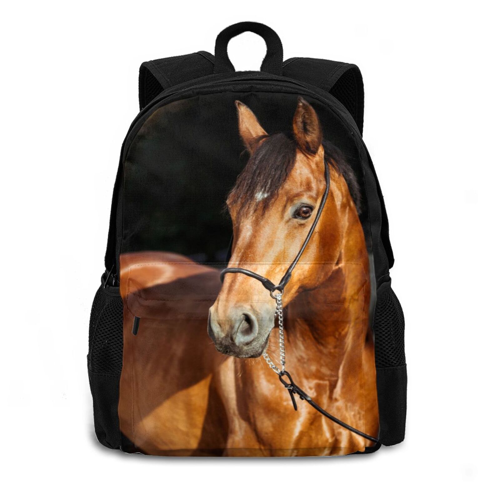 3D Animal Backpack for Women Dog Cat Horse Personal Bookbag for Boys and Girls School Rucksack with 15in Laptop Sleeve: Horse