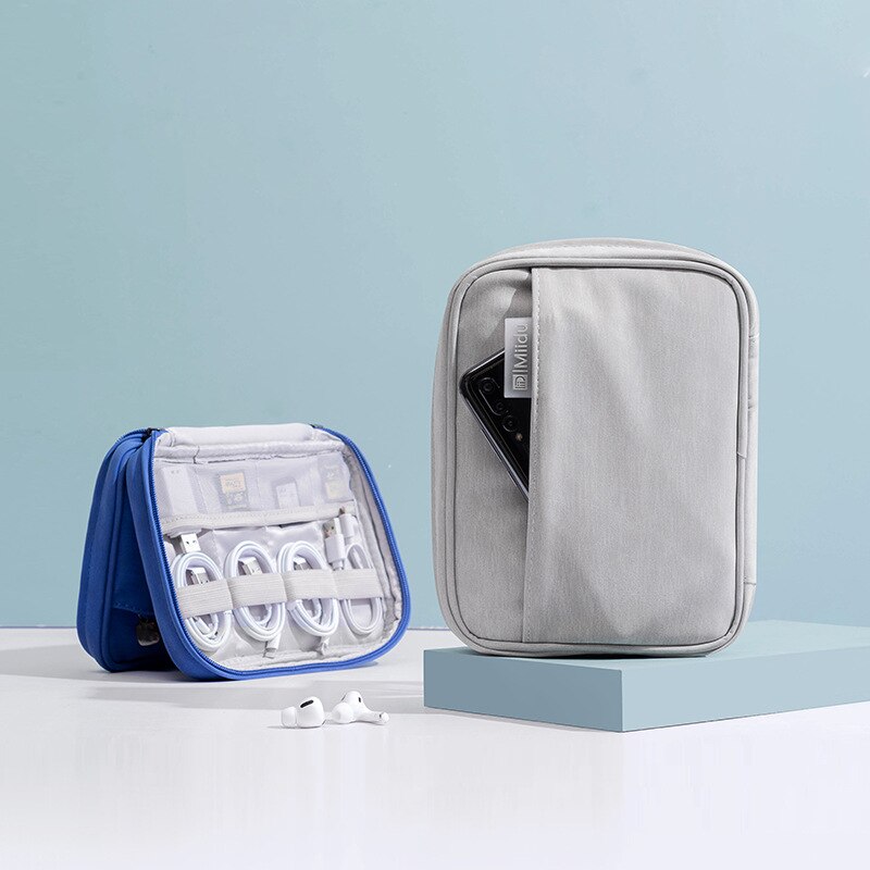 Travel Accessory Digital Bag Power Bank USB Charger Cable Earphone Storage Pouch Shockproof Electronic Organizer Package