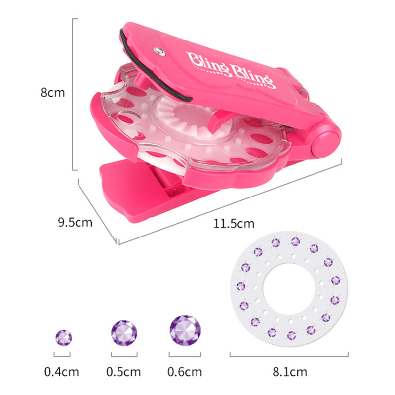 180er -packung edelsteine blingers Luxus einstellen spielzeug diy kristall diamant praktisch aufkleber bling haardeko werkzeug spielzeug