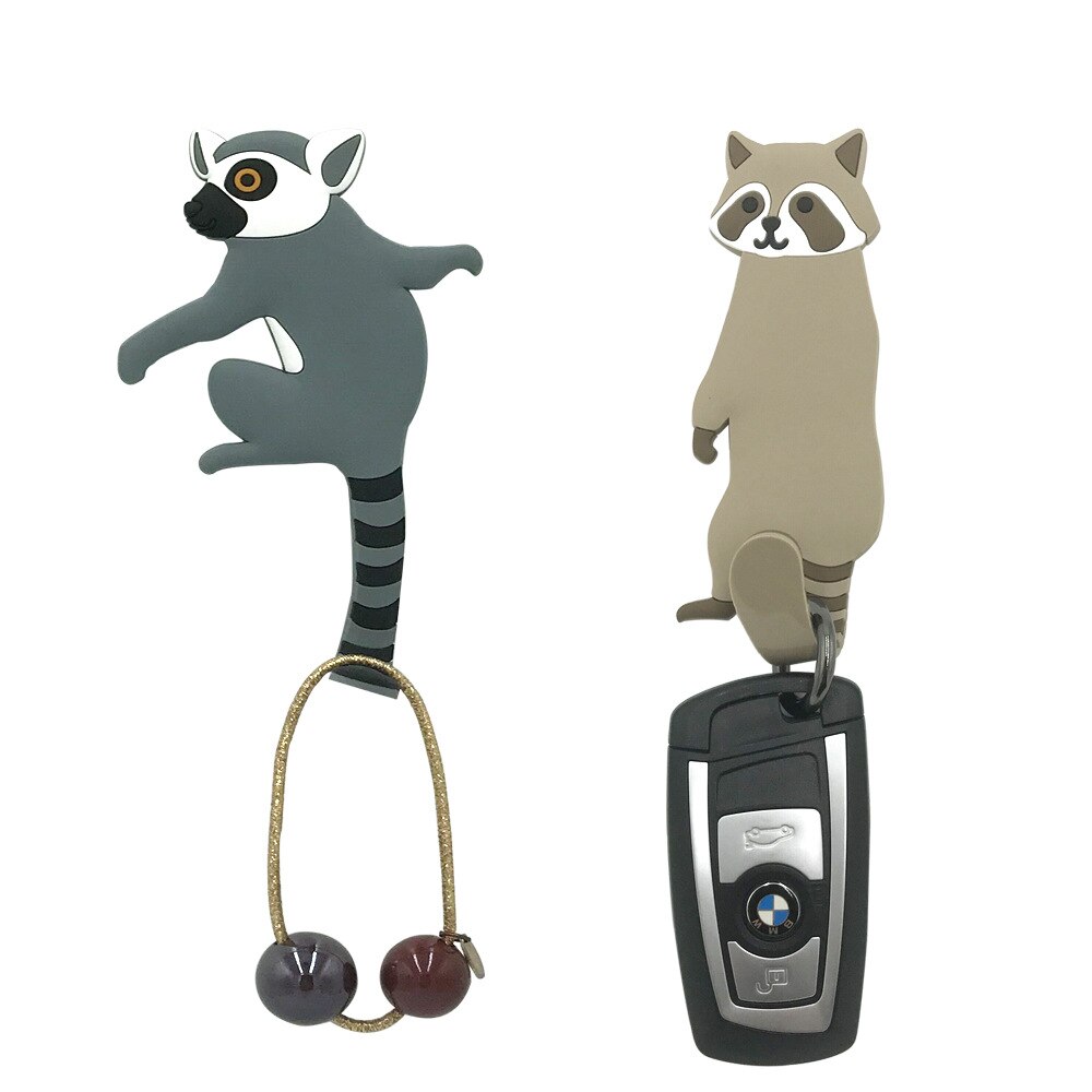 Mooie Animal Koelkast Magnetische Haak Sleutel Muur Houder Verwijderbare Keuken Haken Home Decor Sleutelhouder Diversen Organizer Hanger