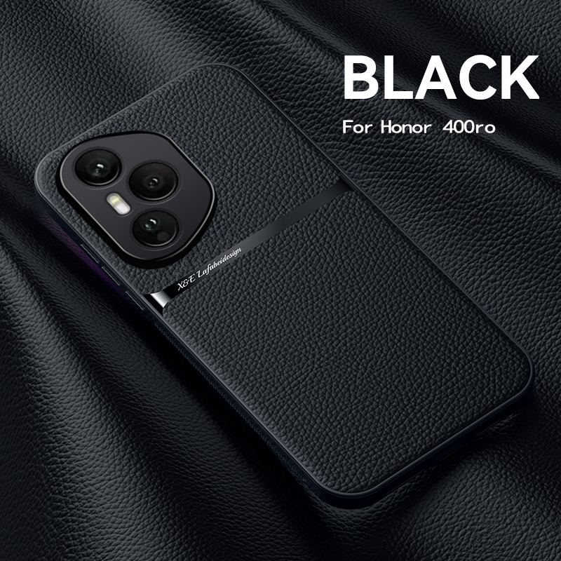 Luxury leather case for honor 400 pro 5g , magnetic car mount phone cover for honor 400 5g 400 case: Beige