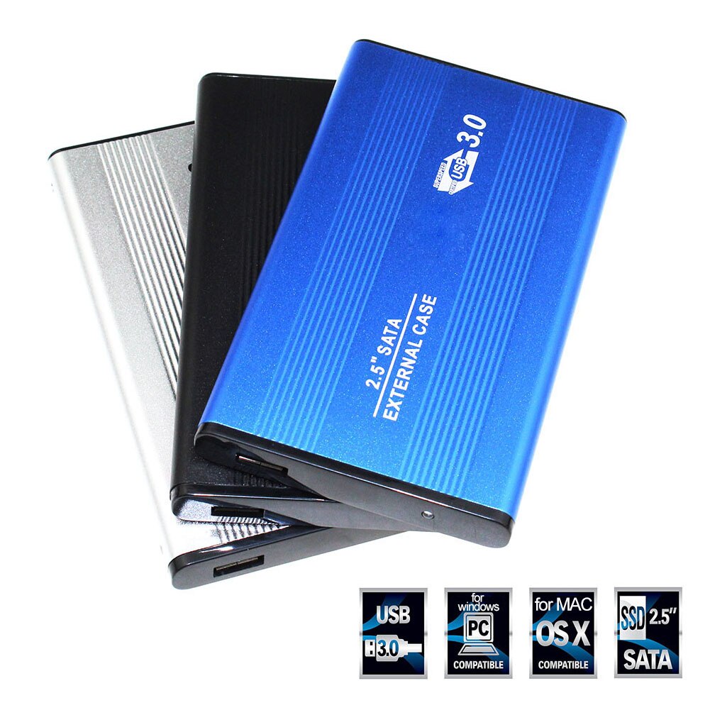 Metalen Usb 2.0/3.0/3.1 Hdd Ssd 2.5Inch Sata Externe Mobiele Harde Schijf Case Box Externe harde Schijf Behuizing