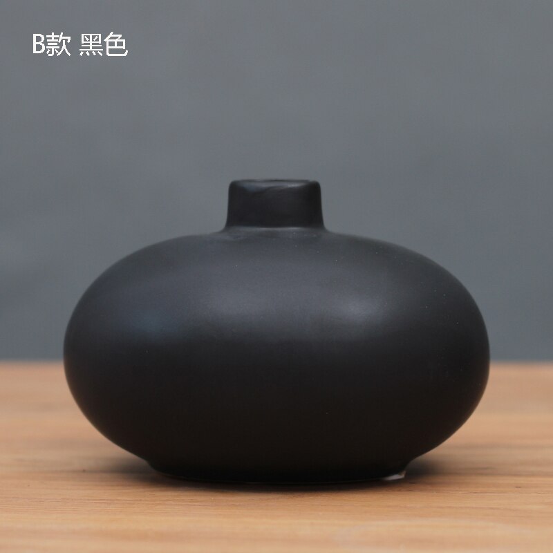 Japanse zen keramische vaas moderne persoonlijkheid eenvoudig chinees huis antieke tv-kast decoratie ornamenten vaas 31: Kleur 4