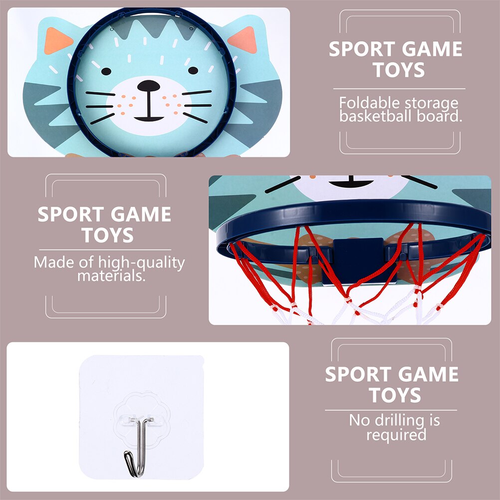 1 Set Hanging Basketball Set with Mini Basketball for Home Office Bedroom