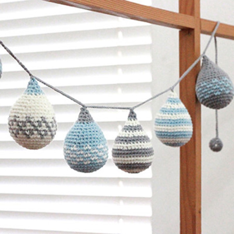 Scandinavische stijl hangende decoraties gehaakte druppels decoratie babymobiel tipi decoratie
