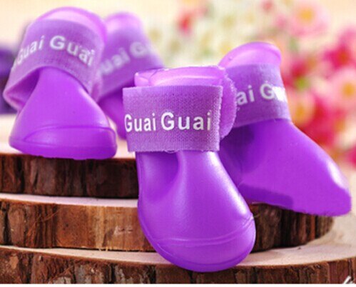 4pcs Pet Dog Shoes Waterproof Rain Pet Shoes for D... – Grandado