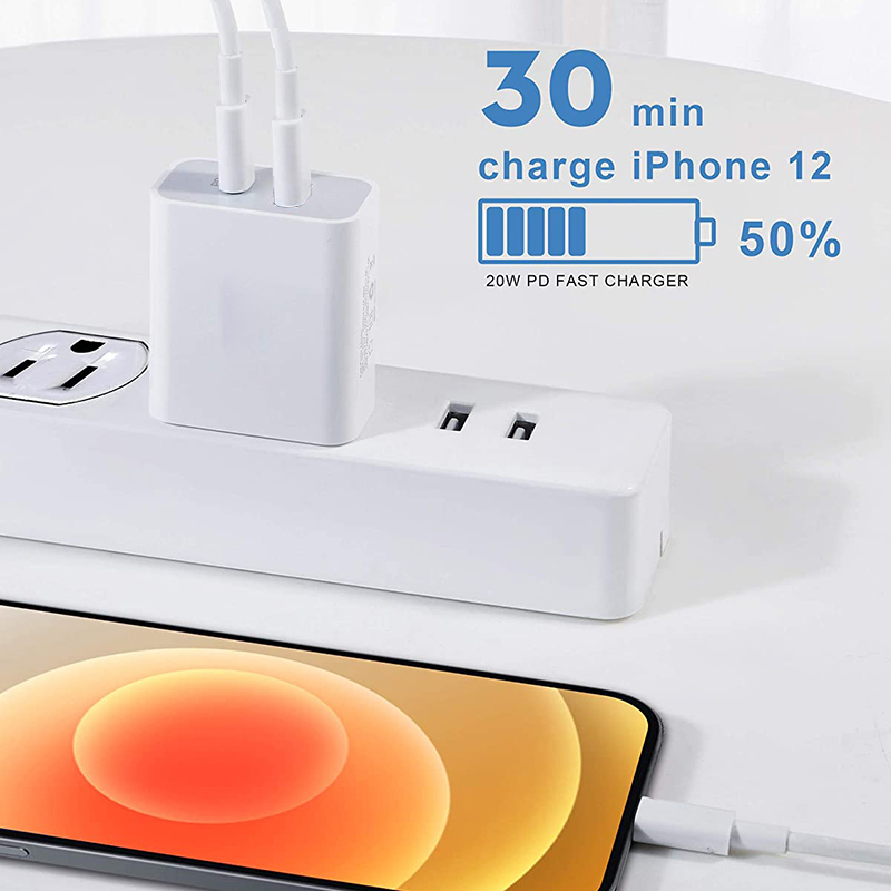 Dual Pd Charger 20W Type C Snel Opladen Voor Iphone 13 12 11 Xs Max Pro Draagbare Mobiele Telefoon travel Charger Usb C Eu Stekker