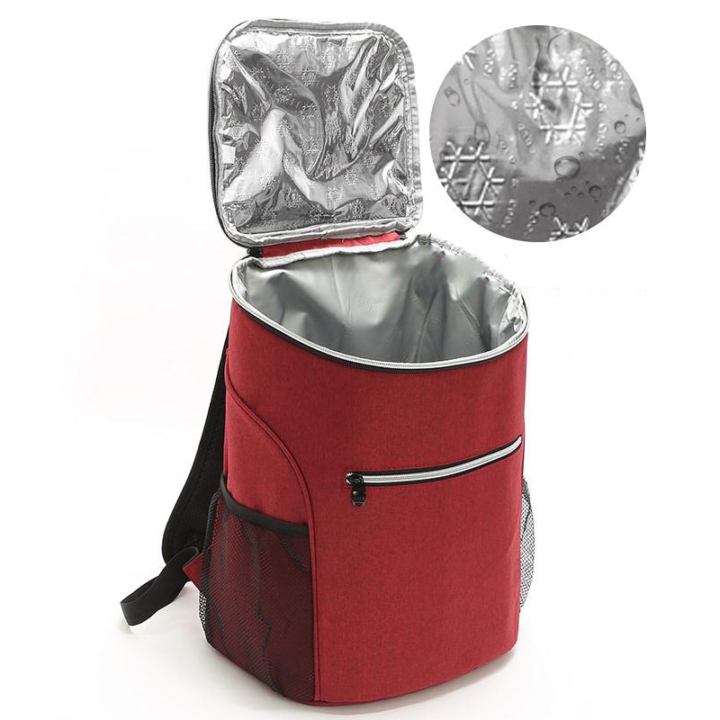 20l oxford rygsæk køletaske termo frokost picnic boks isoleret kølig ispakke bil frisk mad termoposer køleskab