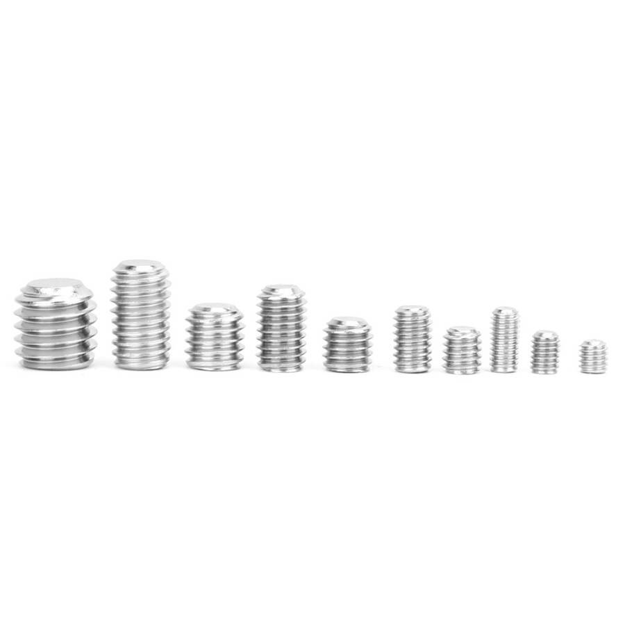 300pcs Stainless Steel Socket Hex Set Grub Screw Assortment Cup Point