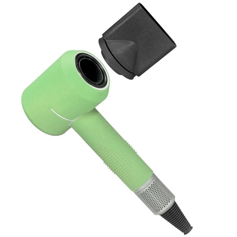 Silicone anti-risco corpo cabeça capa protetora caso pele para dyson secador de cabelo qx2b: green