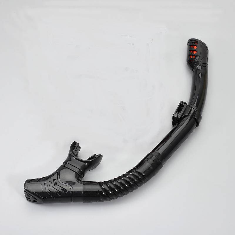 JUNHAIINS Professioneel siliconen duikmasker Ademhalingsbuis Anti-condens Gehard glas Zwemmen Snorke Set voor watersport: Bruin