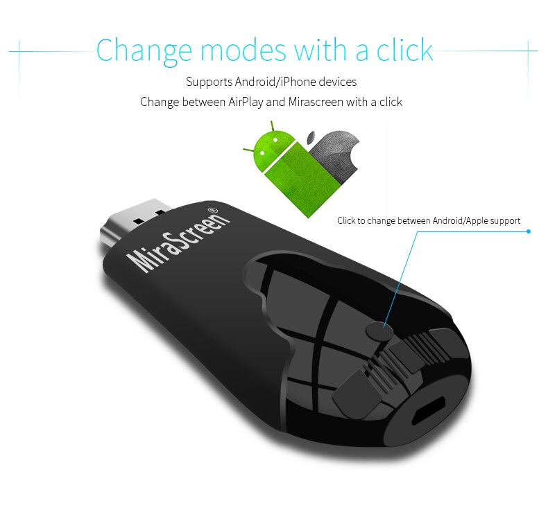 K4 4K HD HD 2.4G Wifi Android TV Stick Dongle Support Miracast Anycast Chrome Cast Airplay DLNA for IOS Android Phone