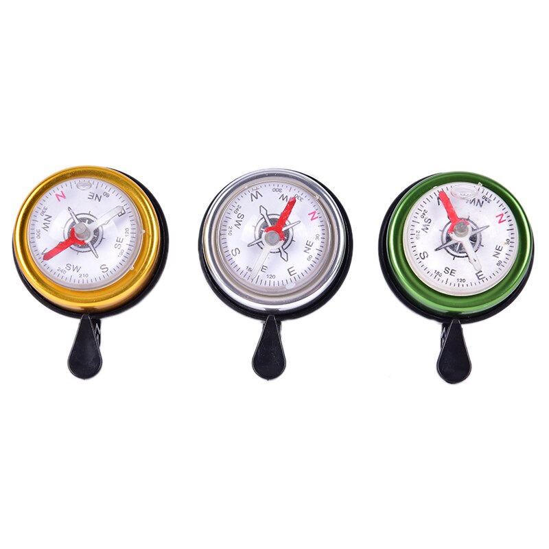 Mountainbike fietsbel claxon één-druk knop met luide ring metaal plastic mtb fiets alarm kompas met gids