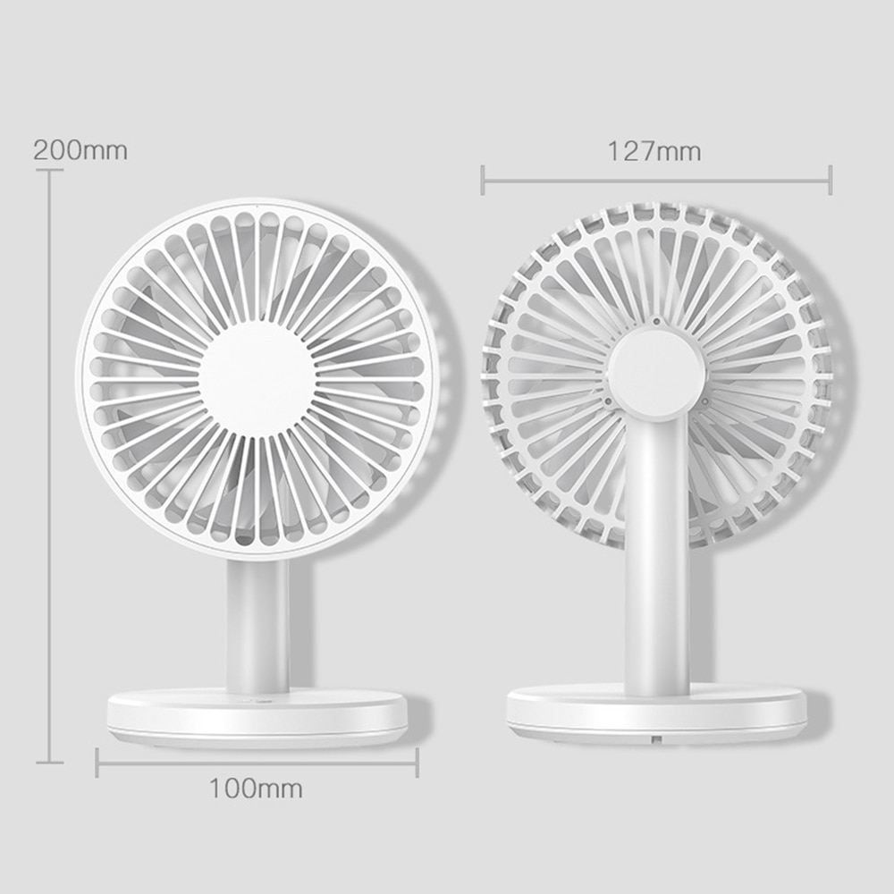 Usb uppladdningsbar skrivbordsfläkt bärbar ultratyst elektriska usb-fläktar tyst mini skrivbordsventilator fläkt för hemmet
