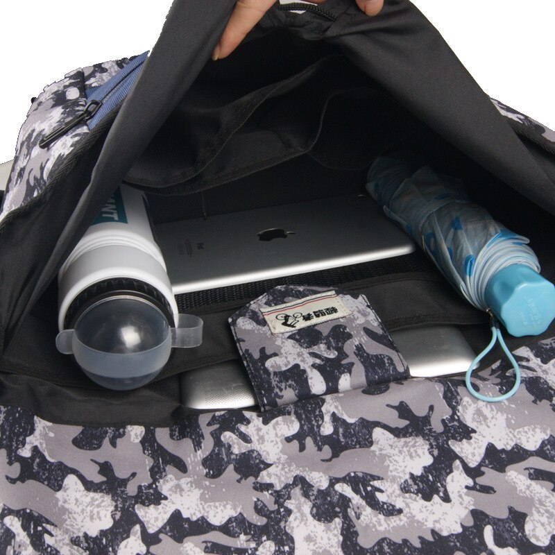 Men Large Capacity Camouflage Bicycle Messenger Bag Teenager Boys Casual Oxford Sports Bags Students Bike Messenger Crossbody