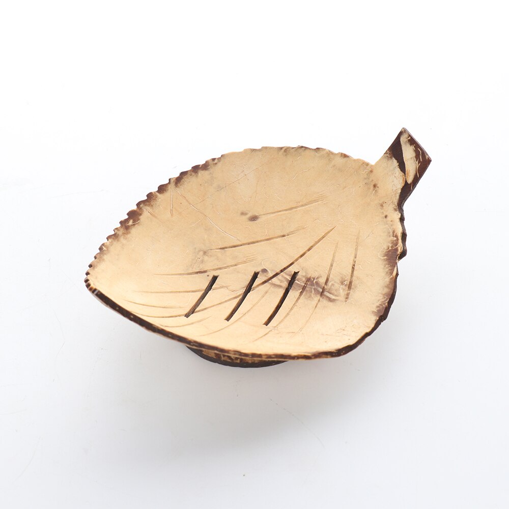 Soap Dish Handmade Coconut Husk Soap Dish Case Holder Wash Shower Soap Holder Kitchen Bathroom Soap Drain Tray for Home: As shown